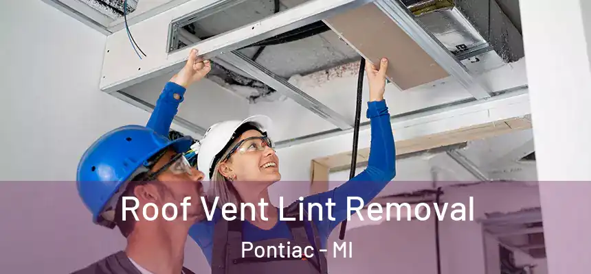 Roof Vent Lint Removal Pontiac - MI